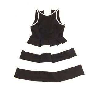 Black and white dress